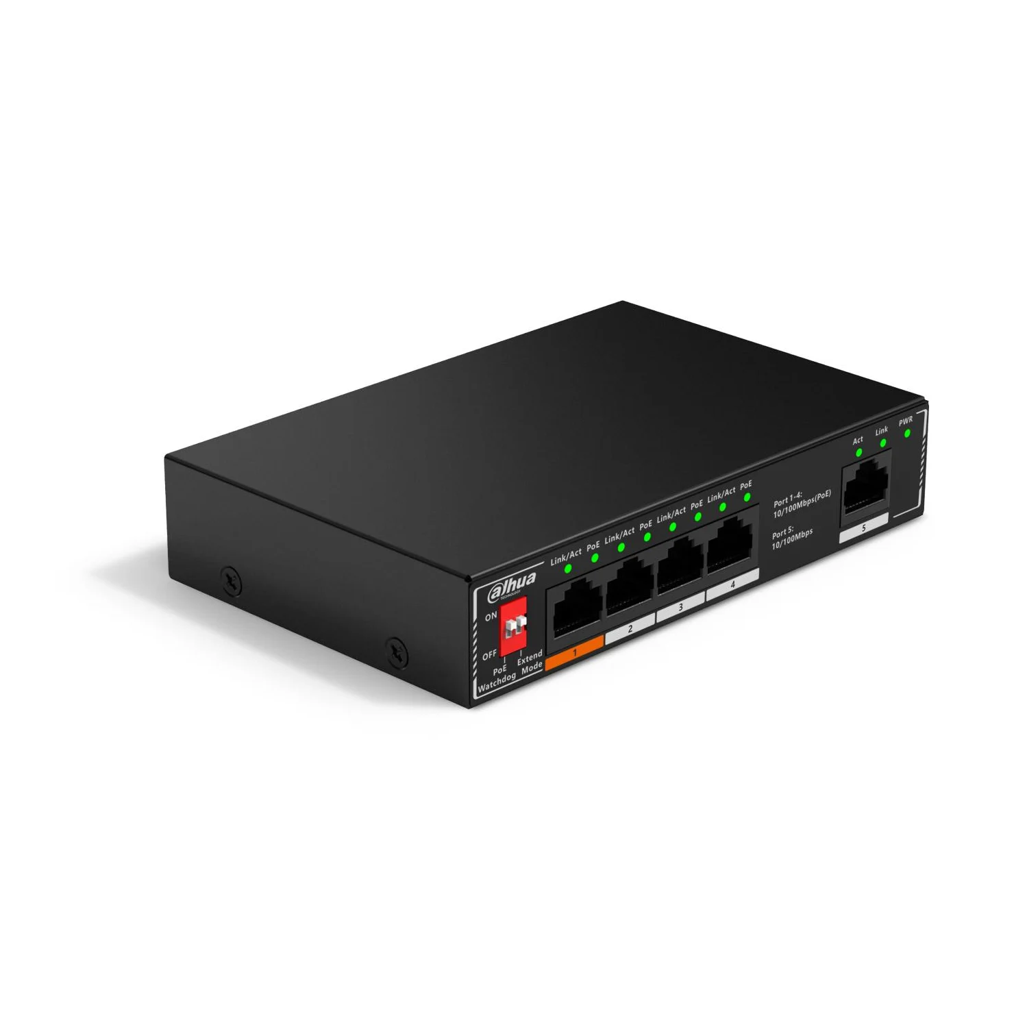 Switch|DAHUA|PoE ports 4|60 Watts|SF1005P